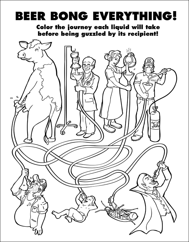 Pages from a coloring book for adults