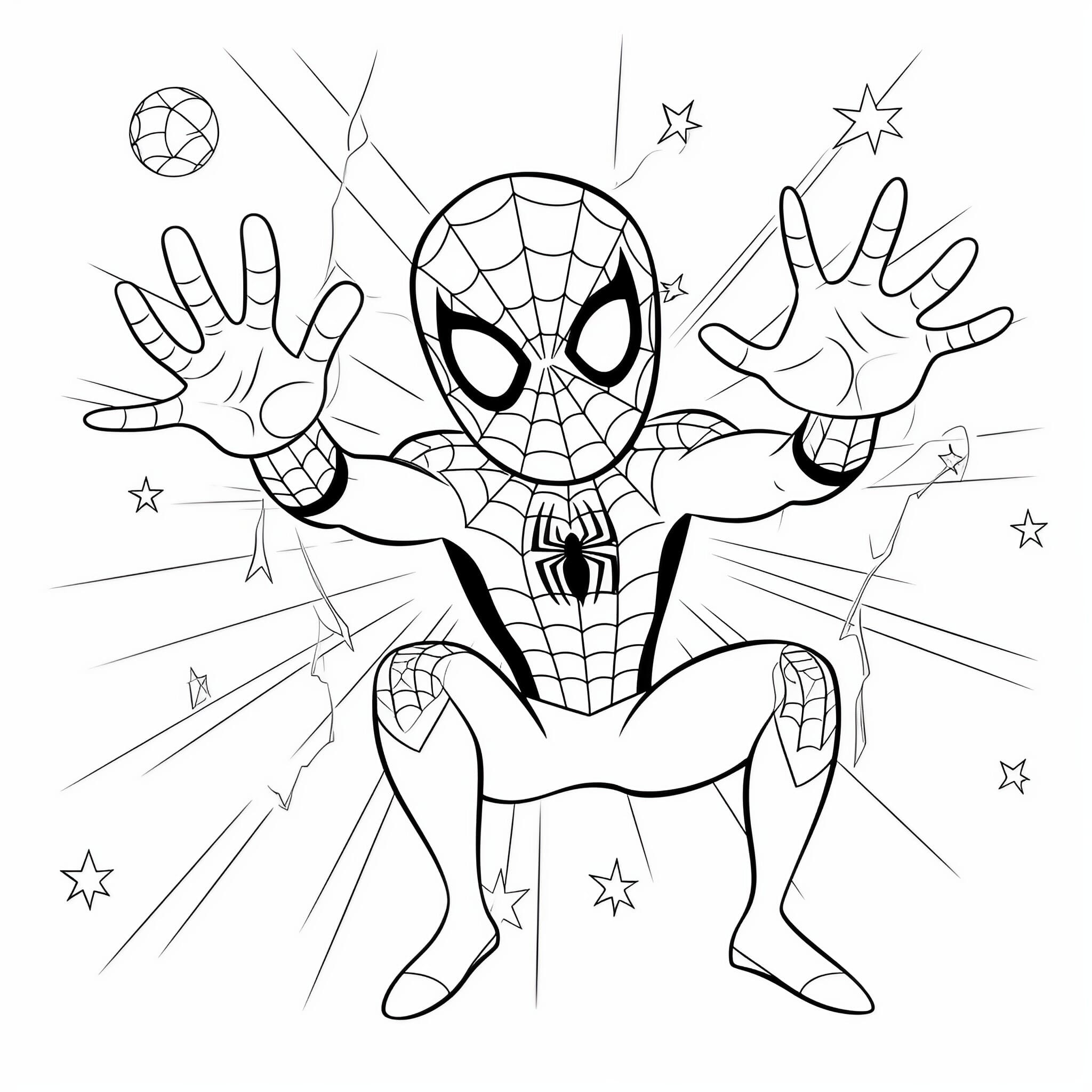 Spiderman coloring pages for free printable