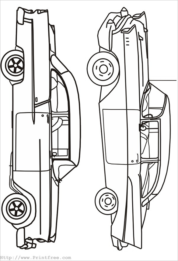 Car coloring pages