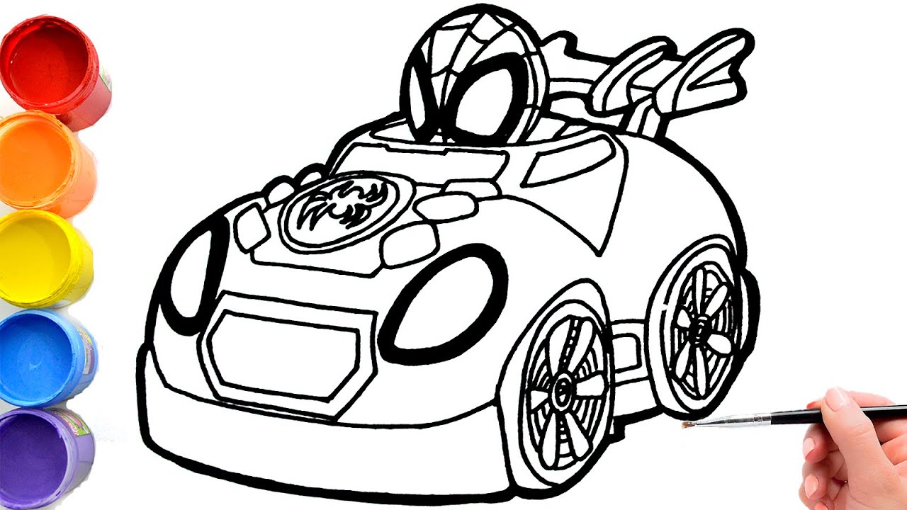 Ððhow to draw marvels spidey car and his amazing friends spidey y sus sorprendentes amigos