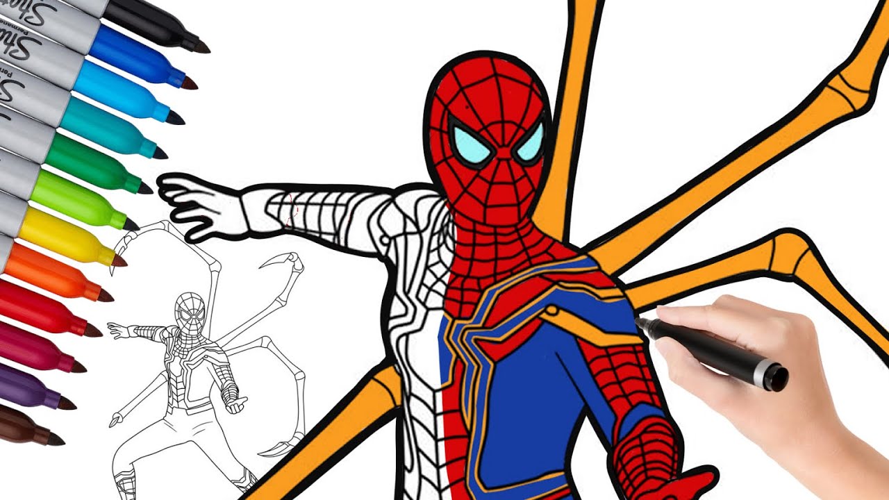 Ð coloring page spider man no way home