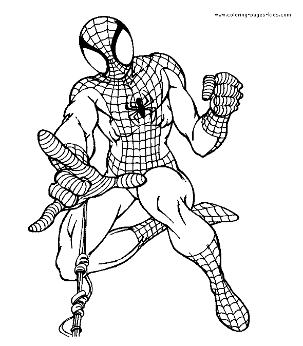 Spiderman coloring page