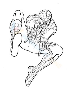 Free printable spiderman coloring pages for kids