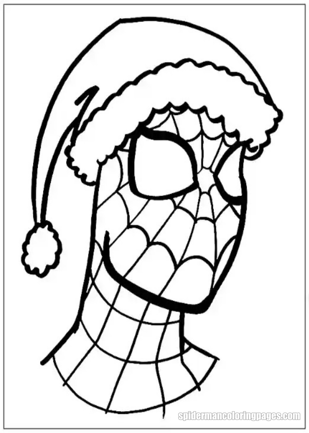 Updated get festive with spiderman christmas coloring pages