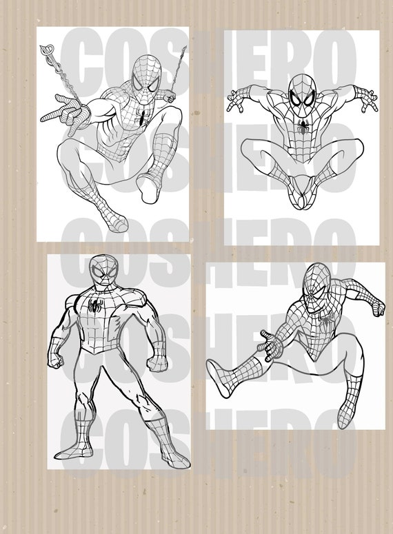 Spiderman spiderman mini coloring pages and crayons spiderman birthday party favors spiderman party supplies spiderman coloring book