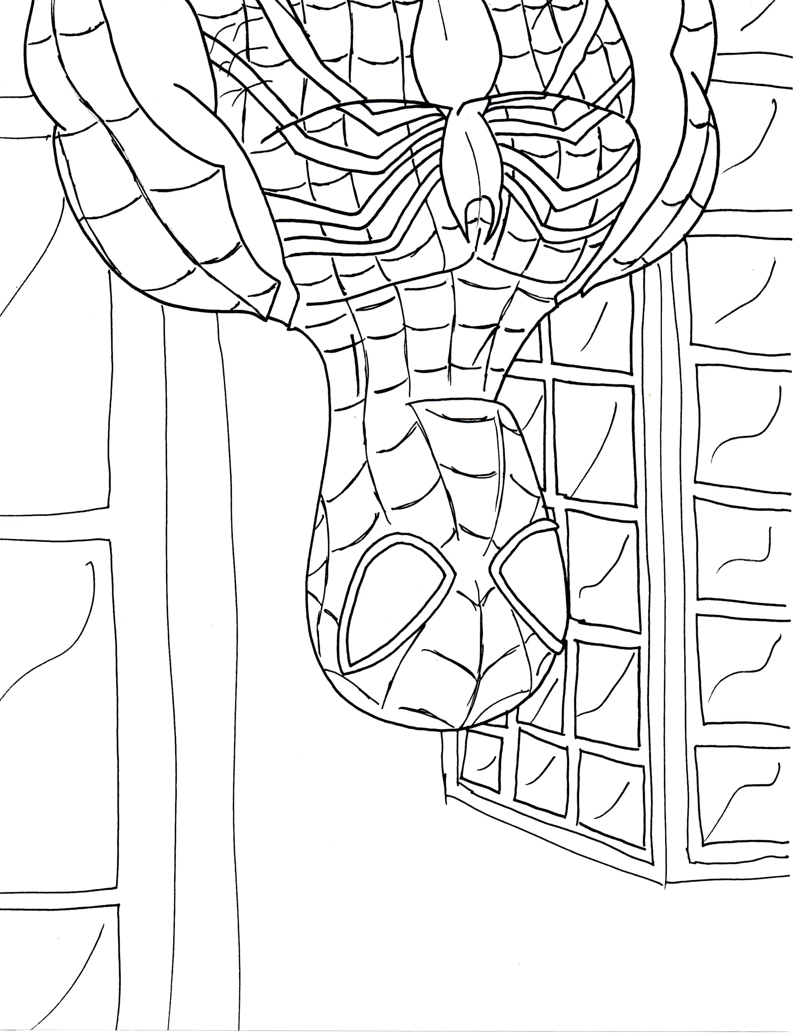 Spiderman coloring page by fbombheart on