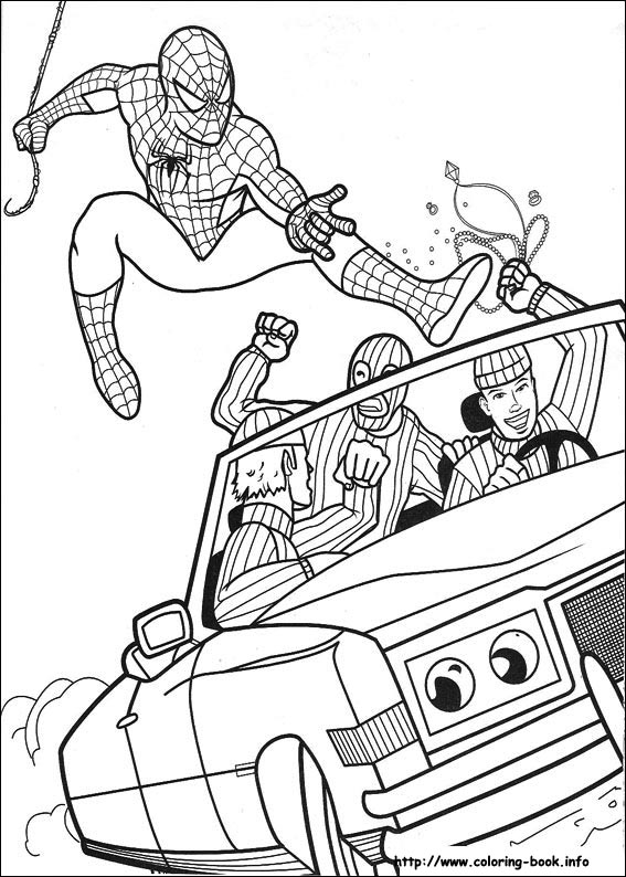 Spiderman coloring picture