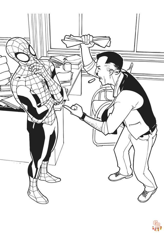 Get creative with spiderman coloring pages