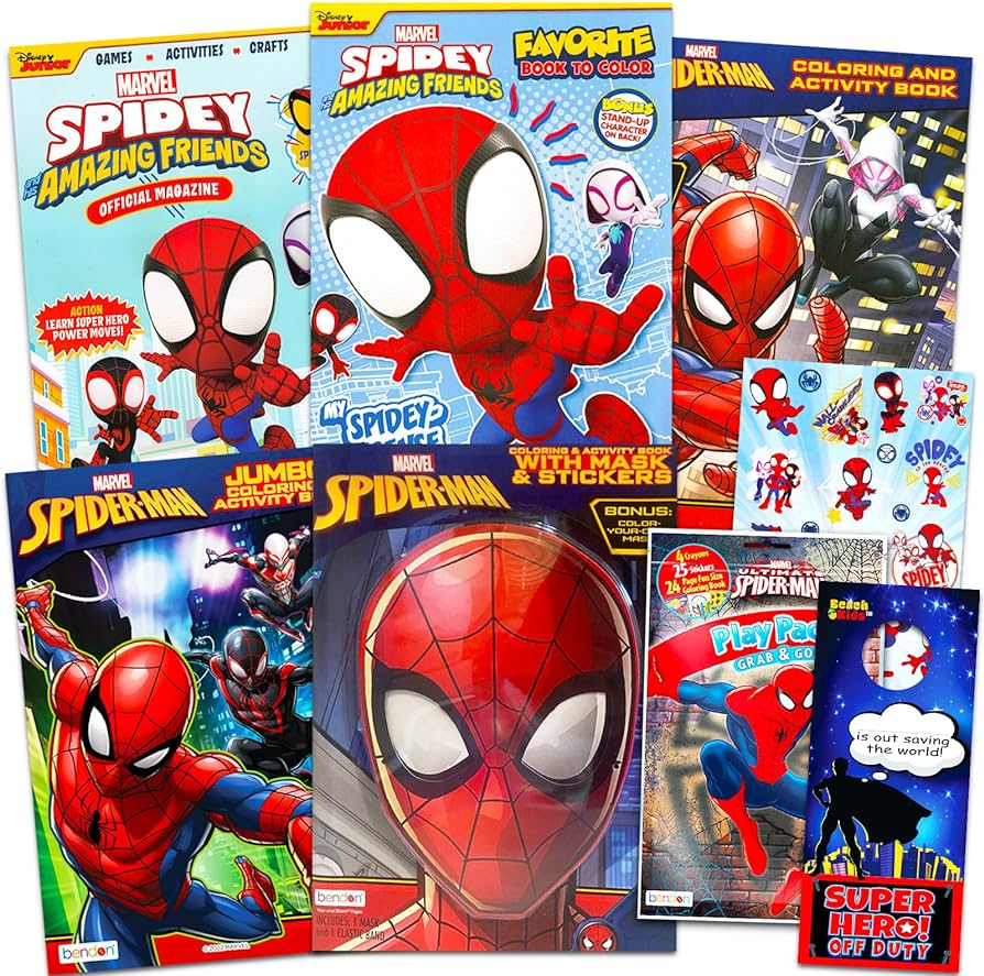 Spirman coloring book super set for kids