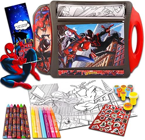 Beach kids marvel spiderman art desk set