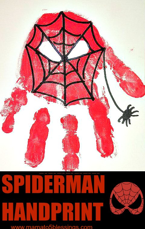 Spiderman handprint