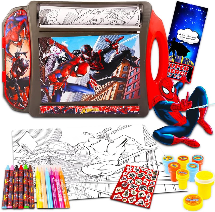 Marvel spiderman art desk set