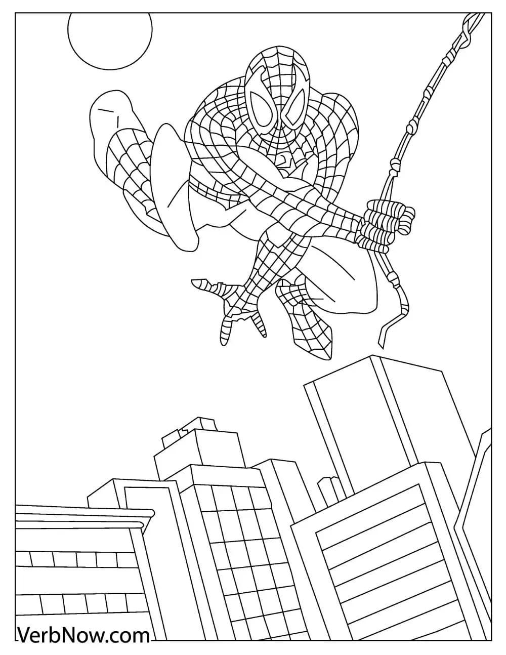 Cool spider man coloring page free printable superhero coloring pages superhero coloring coloring pages