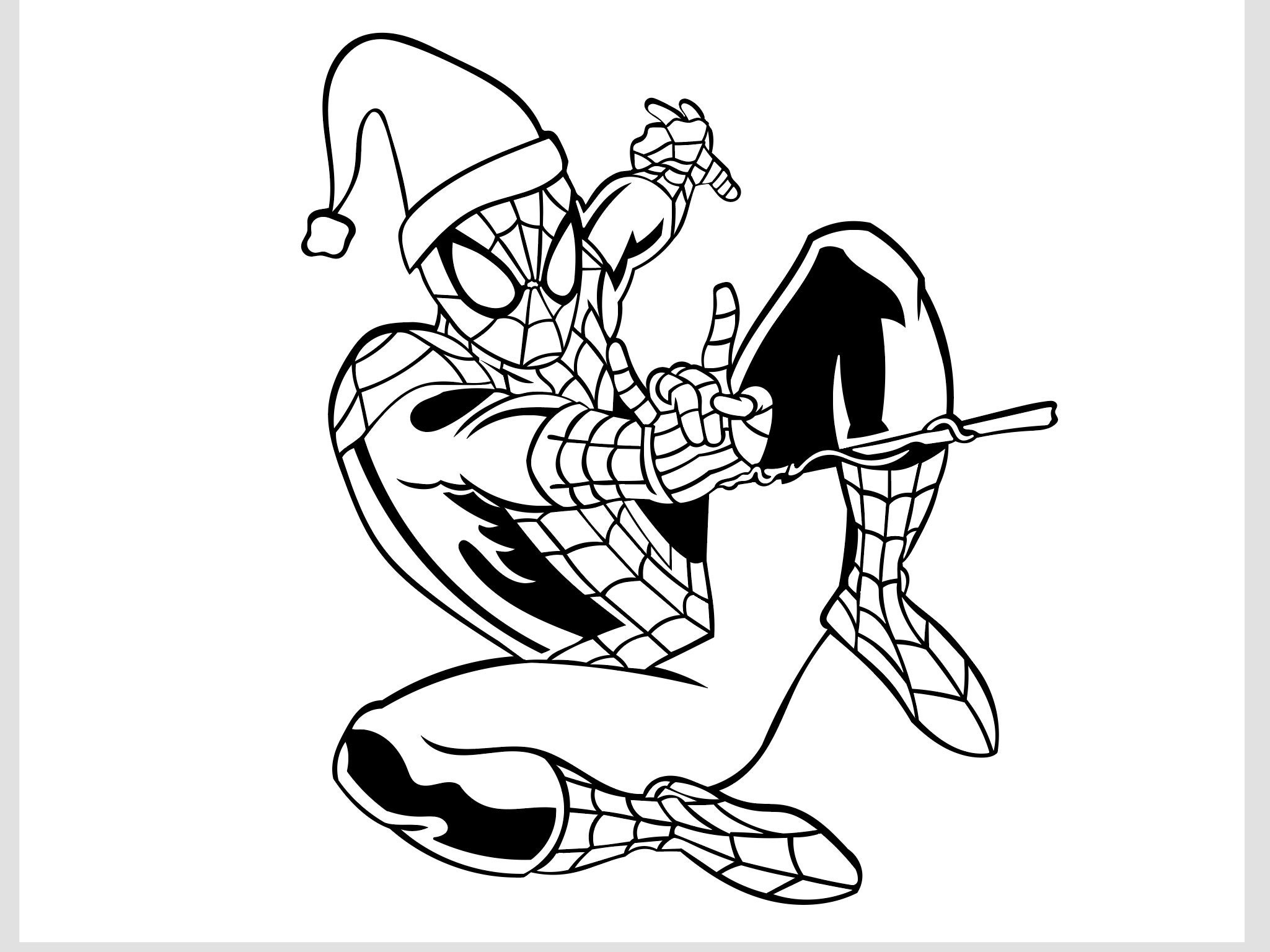 Spiderman christmas png spiderman png kids coloring png kids coloring activity