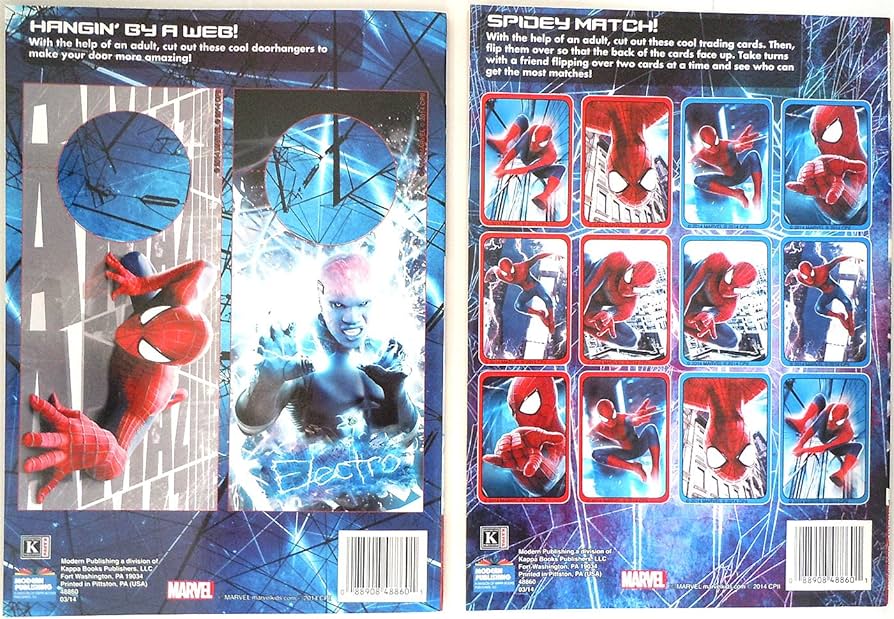 Kappa publication spiderman color activity book toys games