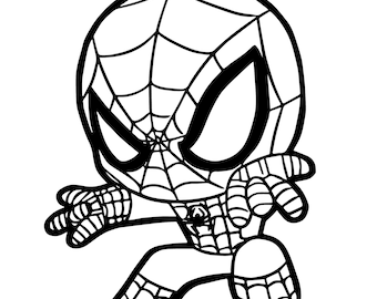 Baby spiderman svg spiderman