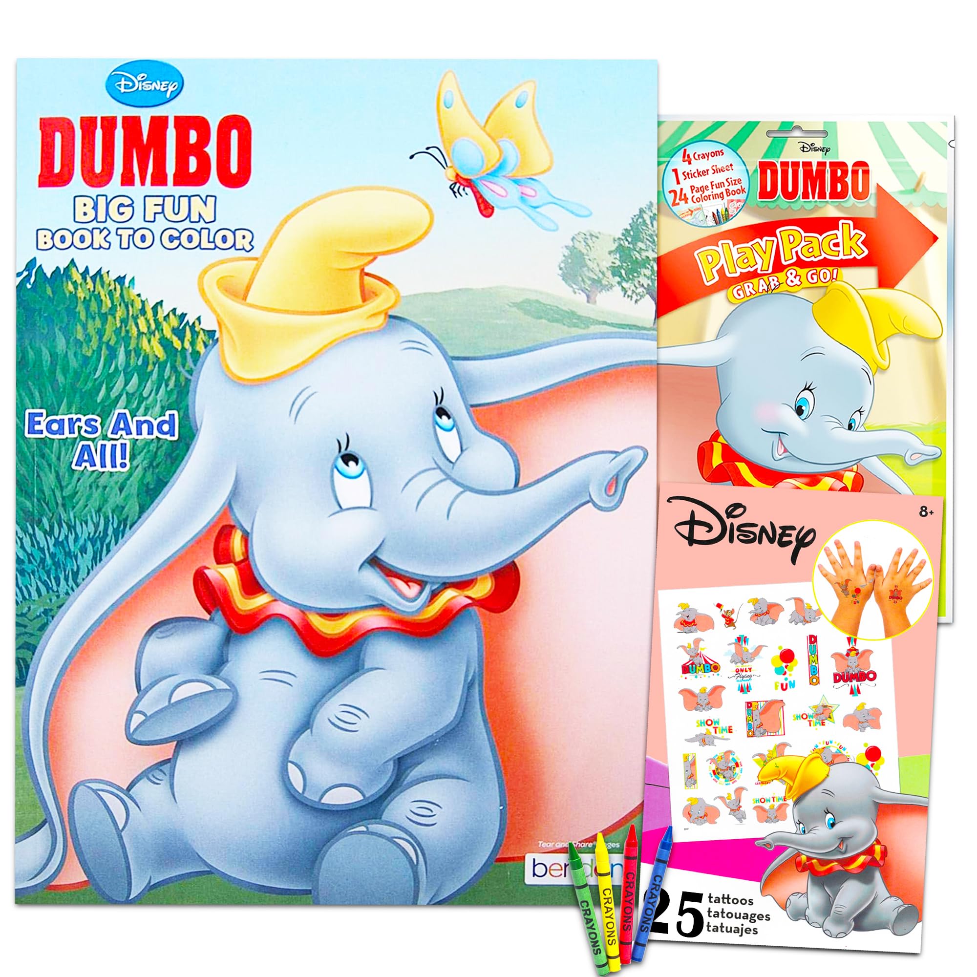 Dumbo coloring book set