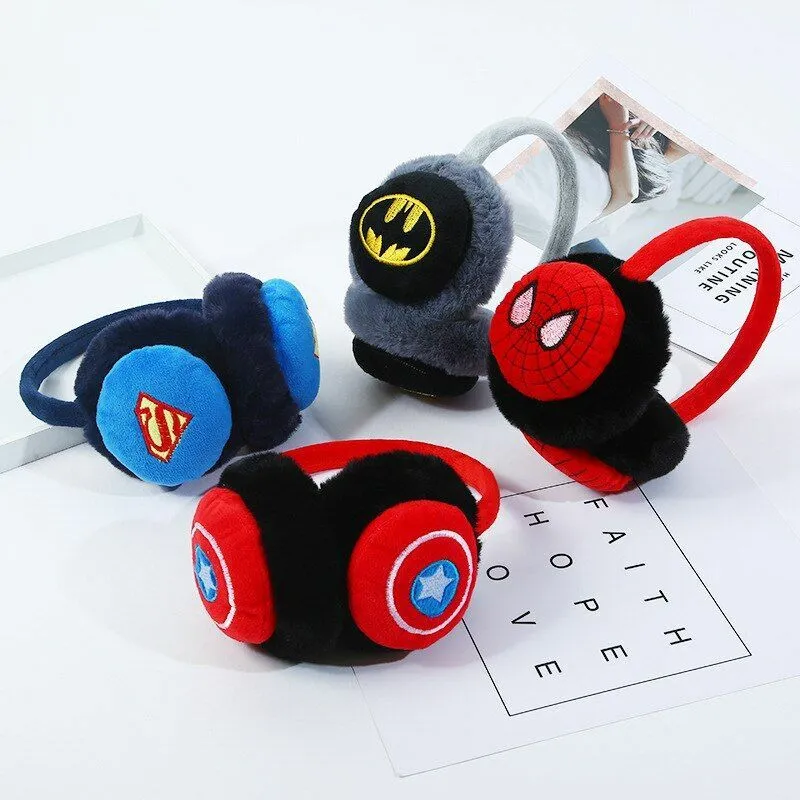 Pc winter warm ear muffs cartoon plush cotton ear muff kids fashion headwear ac