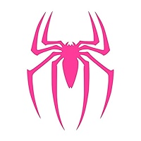 Spider vinyl sticker decals pack of for car bumper window laptop tablet phone x hot pink electronics