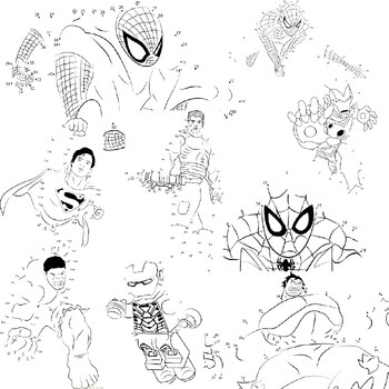 Spiderman dot to dot printable connect the dots spider