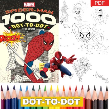 Spiderman dot to dot printable connect the dots spider