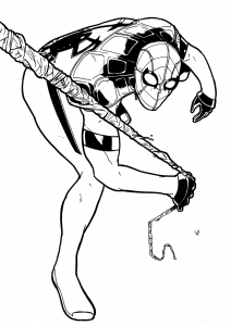 Spiderman coloring pages for kids