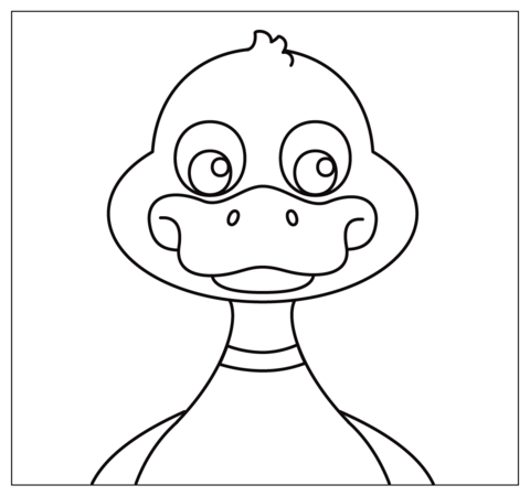 Duck selfie coloring page free printable coloring pages