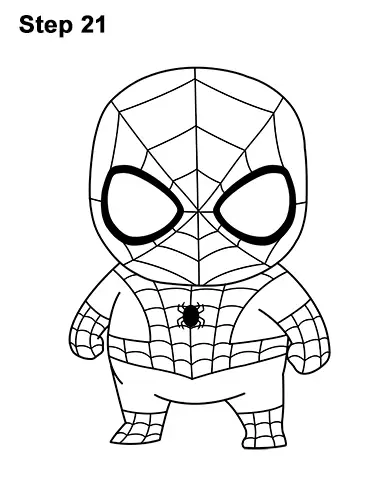 How to draw spider