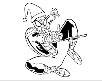 Spiderman christmas png spiderman png kids coloring png kids coloring activity