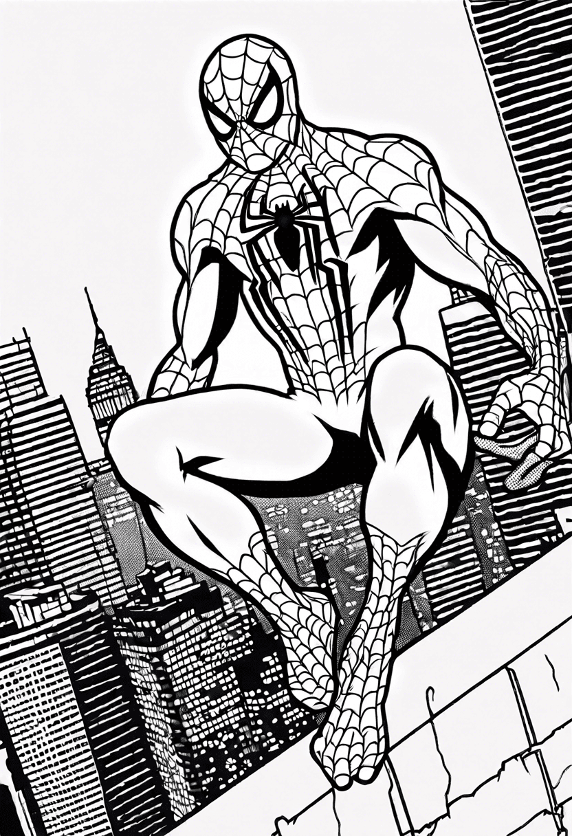 Spiderman coloring pages