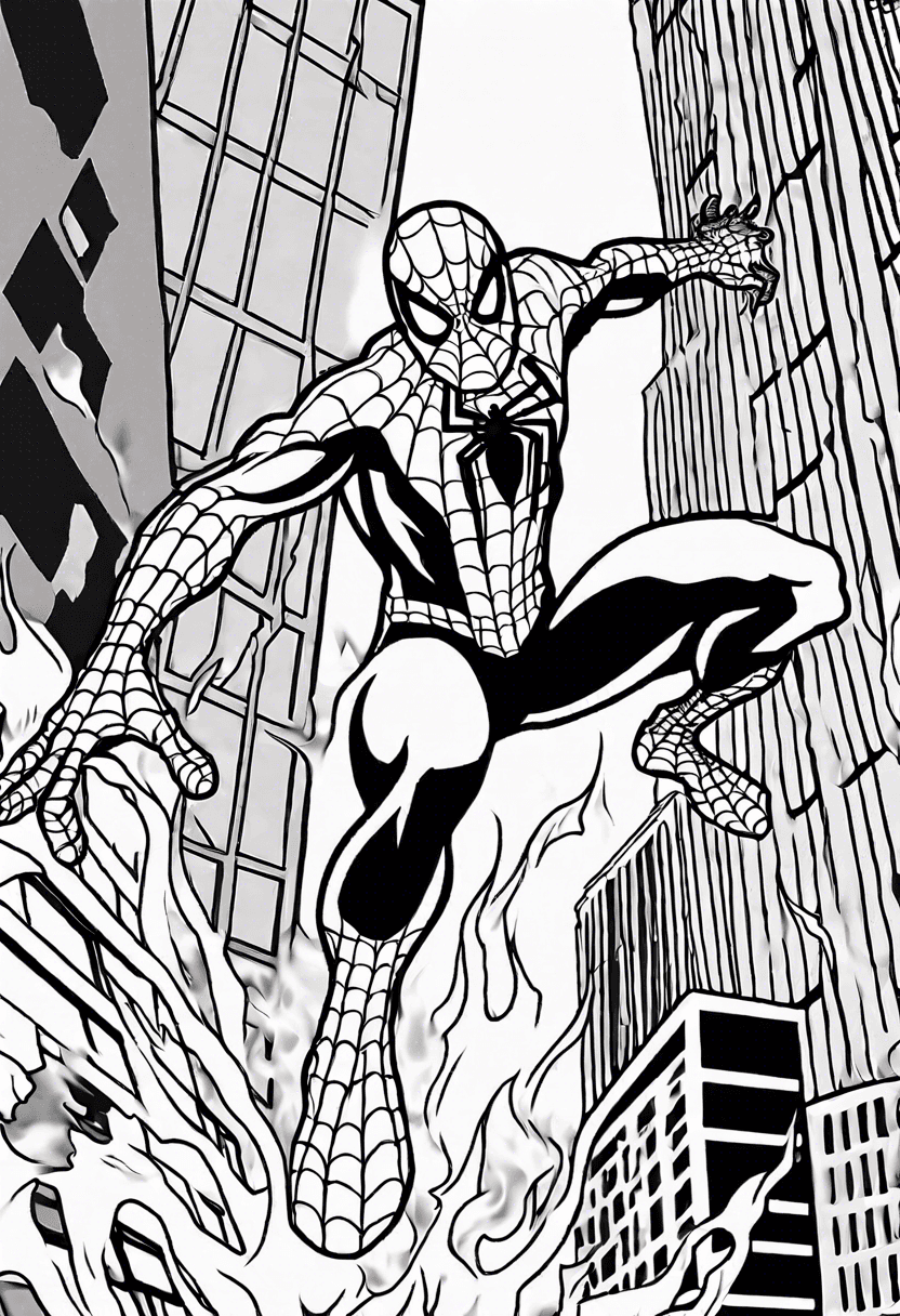 Spiderman coloring pages