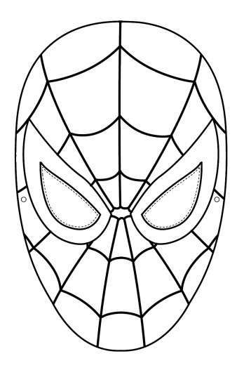 Spiderman face free printable template hombre araãa para pintar piãatas de spiderman mascara hombre araãa