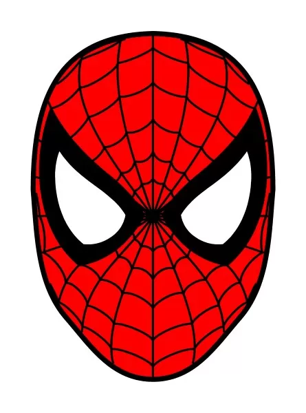 Spiderman face decal sticker