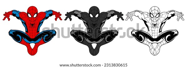 Spiderman drawing images stock photos d objects vectors