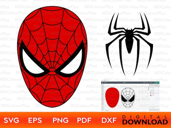 Spiderman svg spiderman face svg spiderman logo svg spiderman png spiderman printable cut files for digital download