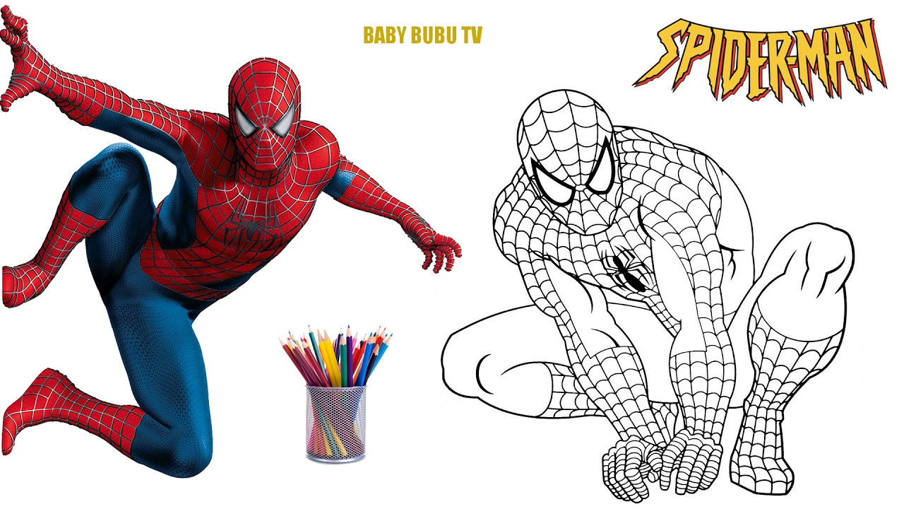 How to color spiderman spiderman coloring pages for kids spiderman colouring