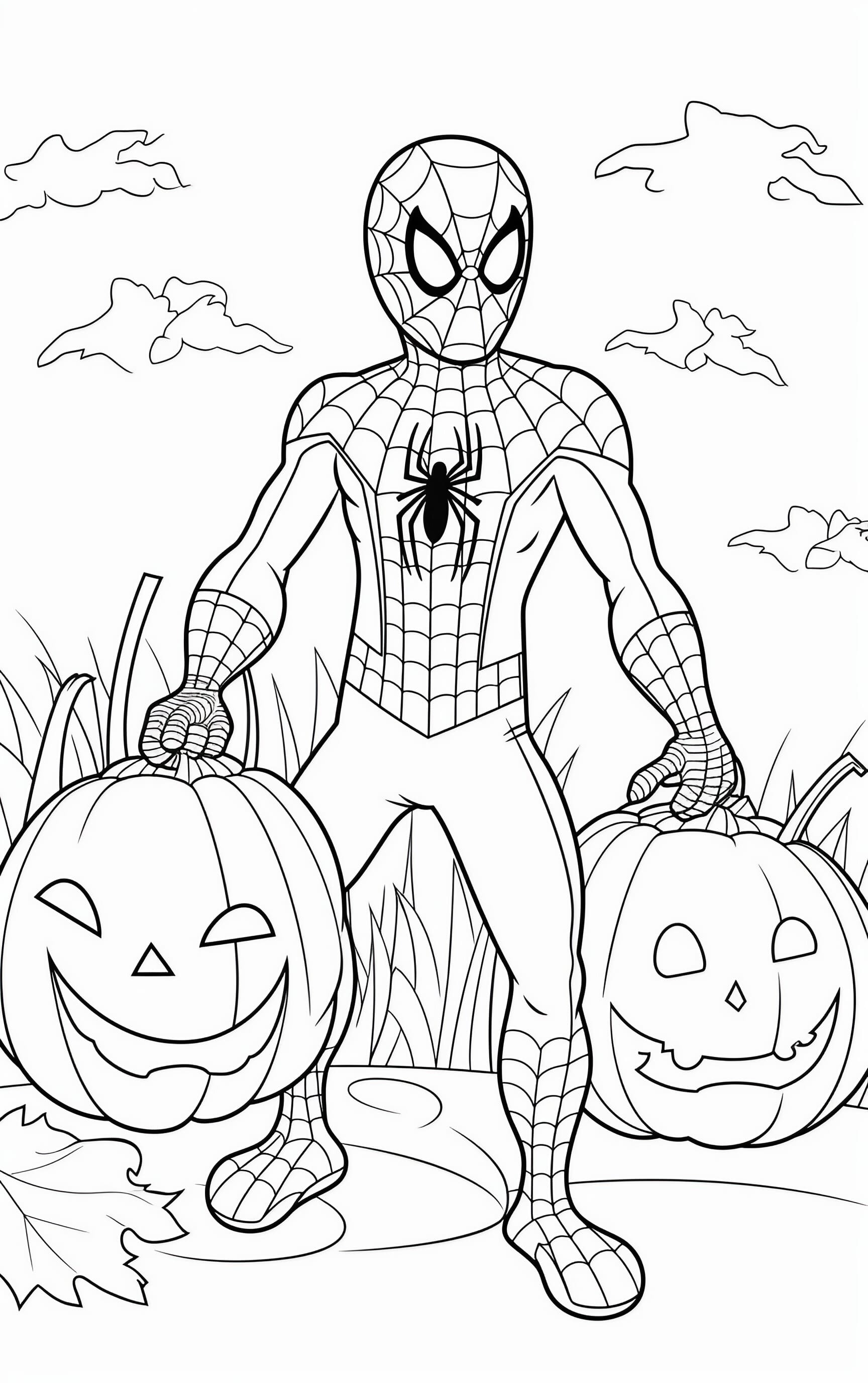 Spiderman coloring pages for free printable