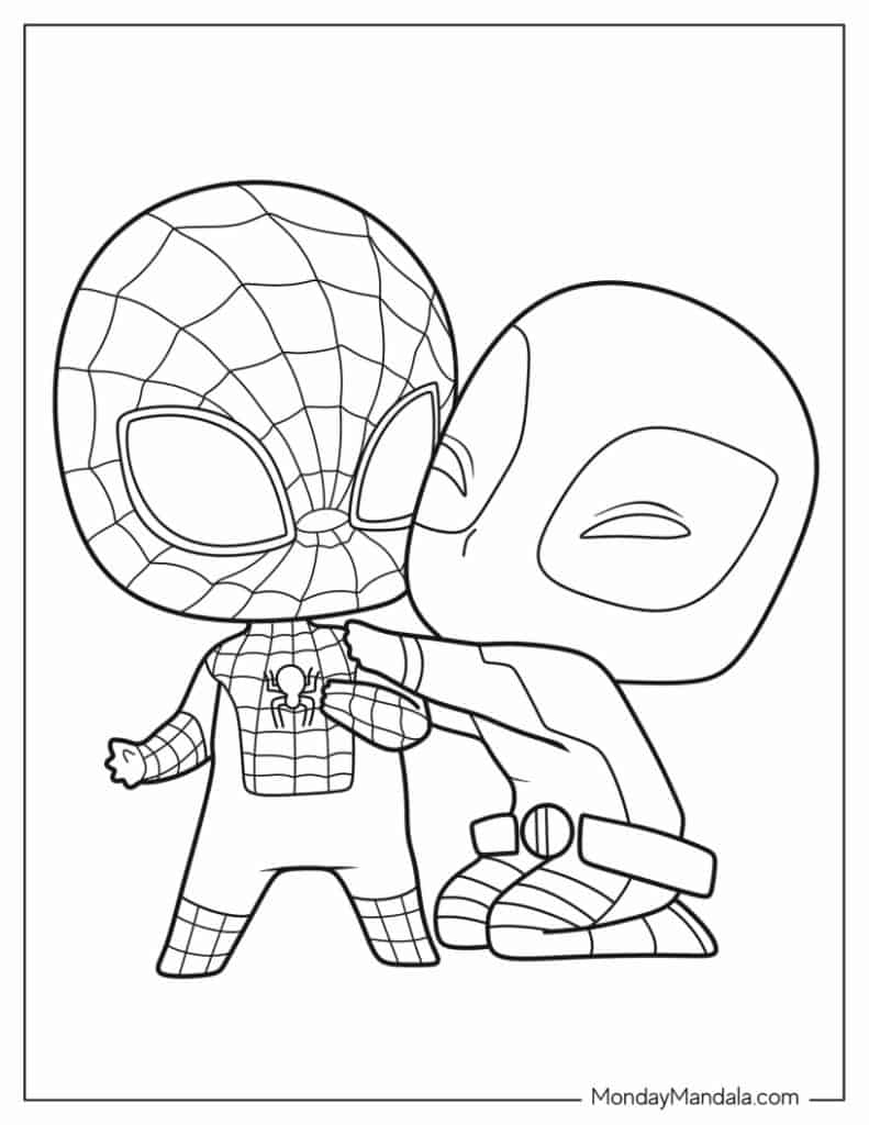 Deadpool coloring pages free pdf printables