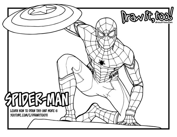 Spider man homeing coloring pages vulture drawing spider man homeing for free download on ayoqq