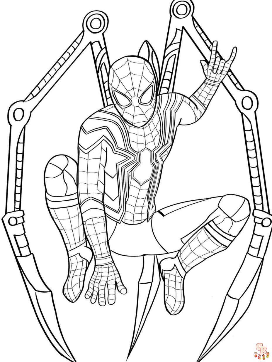 Explore our collection of printable spiderman coloring pages free