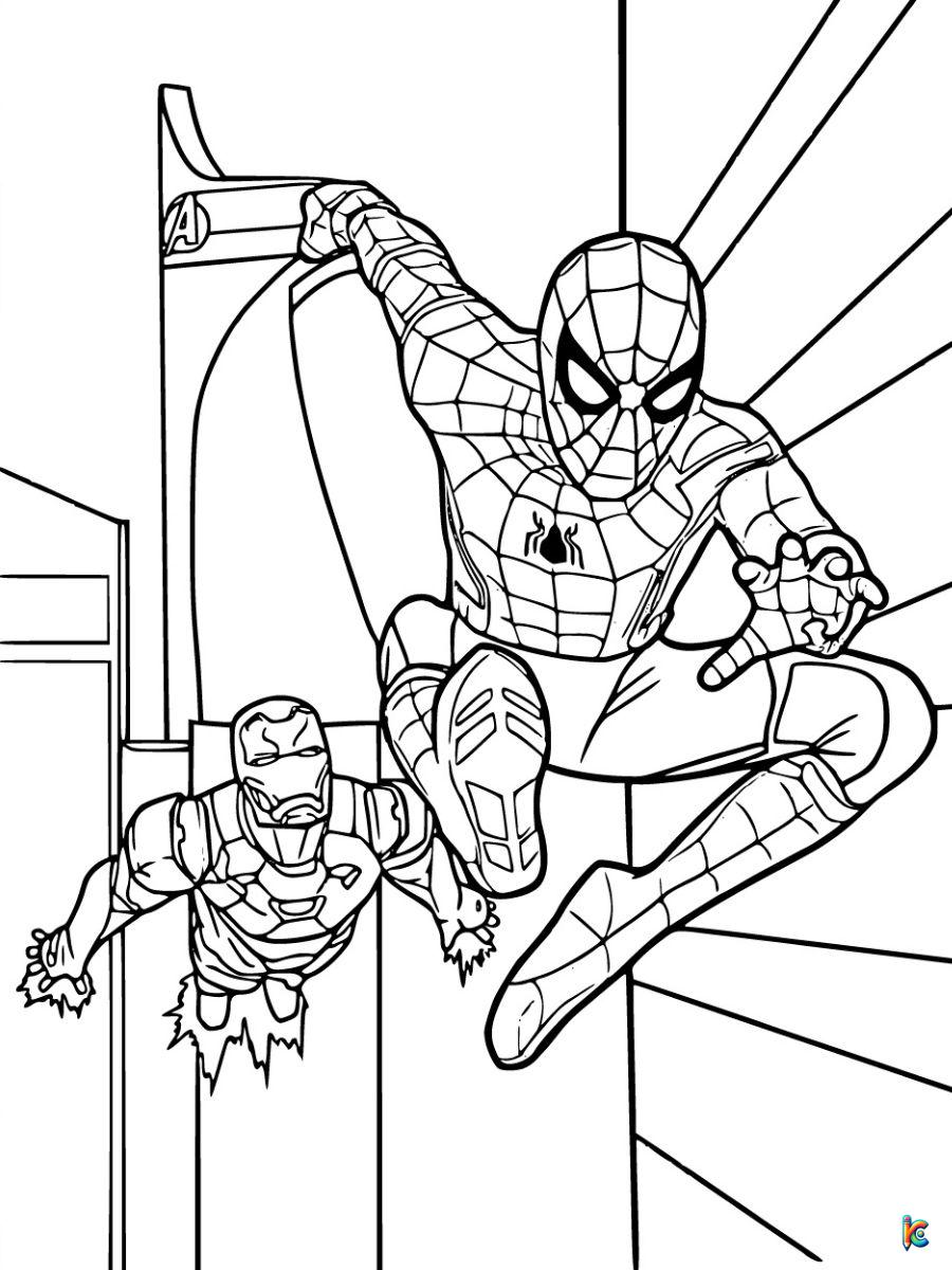 Spiderman coloring pages â