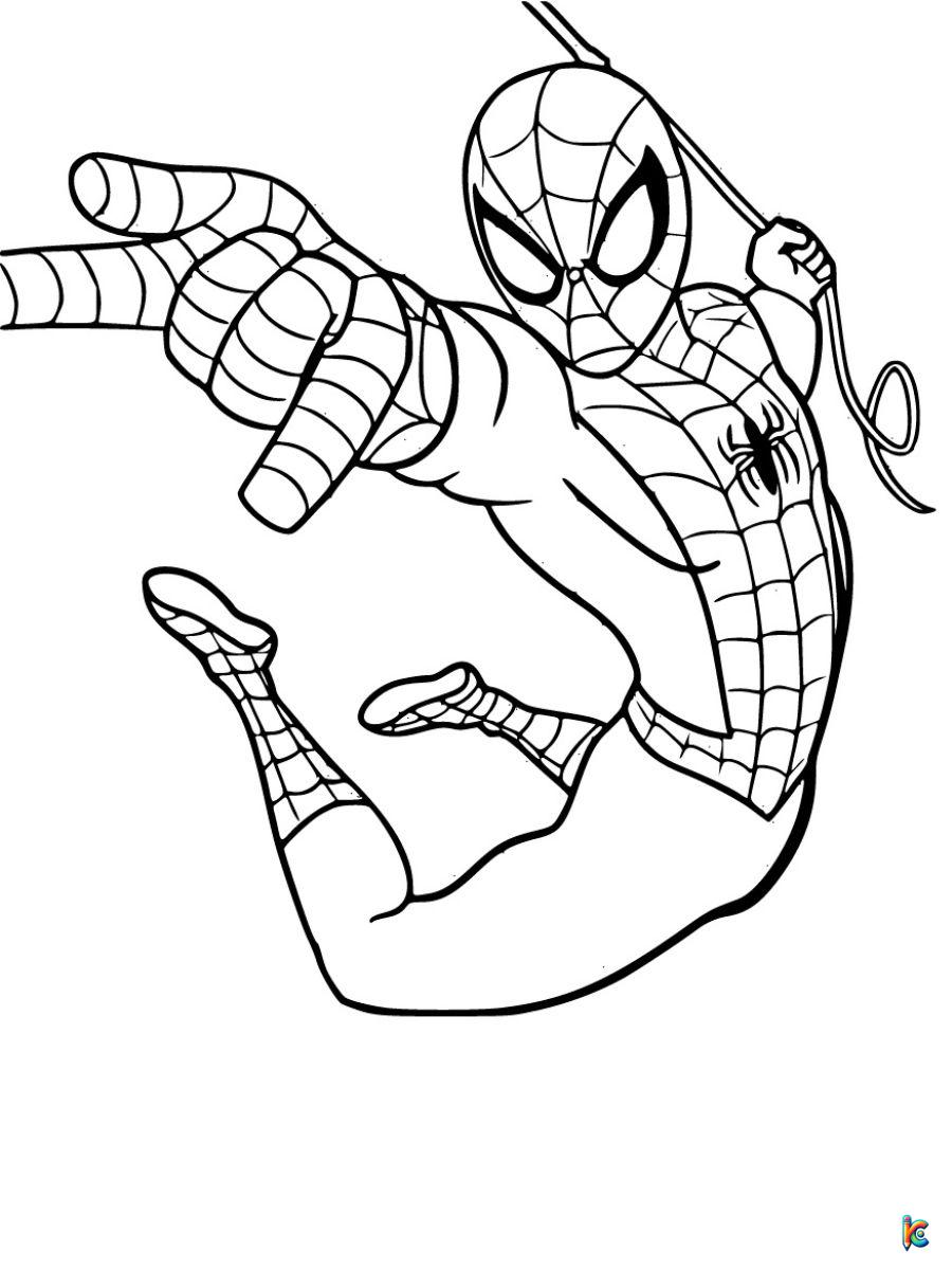 Spiderman coloring pages â