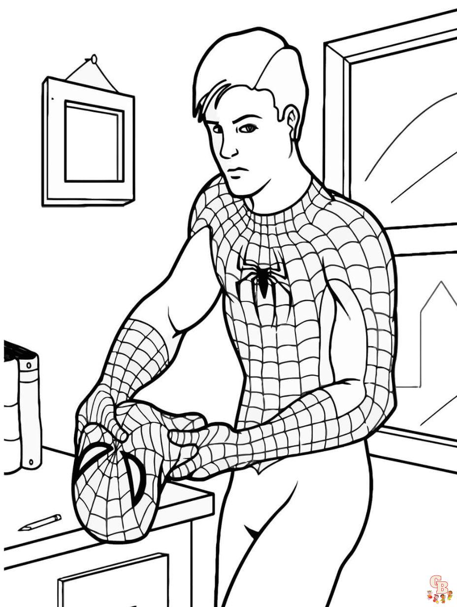 Explore our collection of printable spiderman coloring pages free