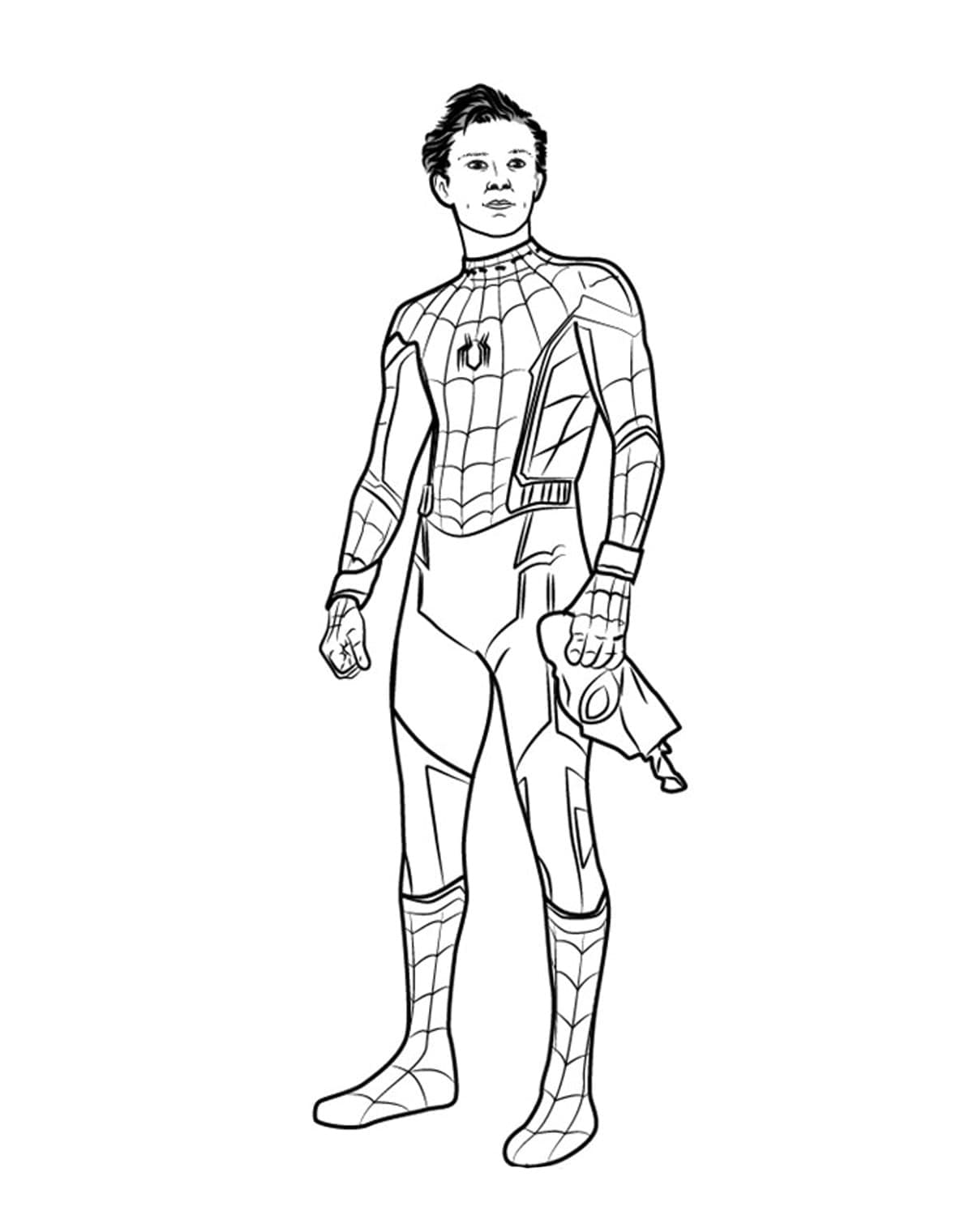 Peter parker coloring pages