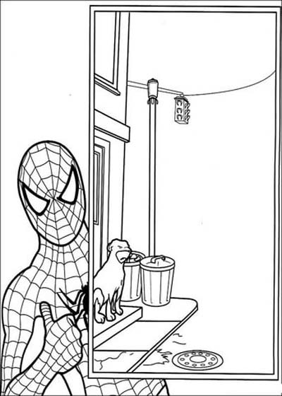 Updated spiderman coloring pages