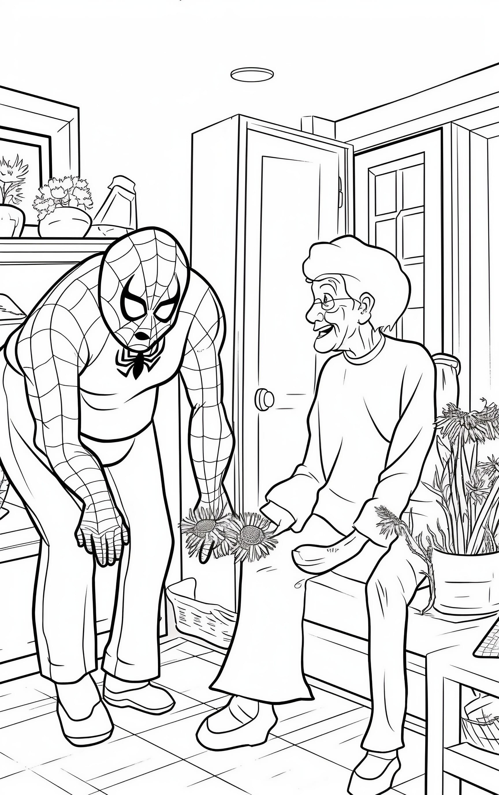 Spiderman coloring pages for free printable