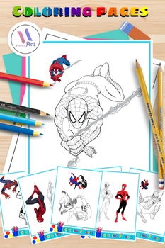 Coloring pages spider