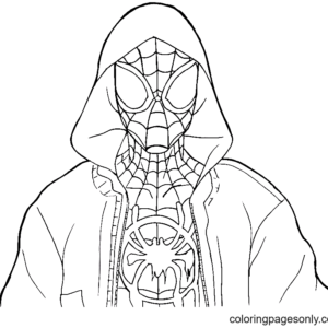 Miles morales coloring pages printable for free download