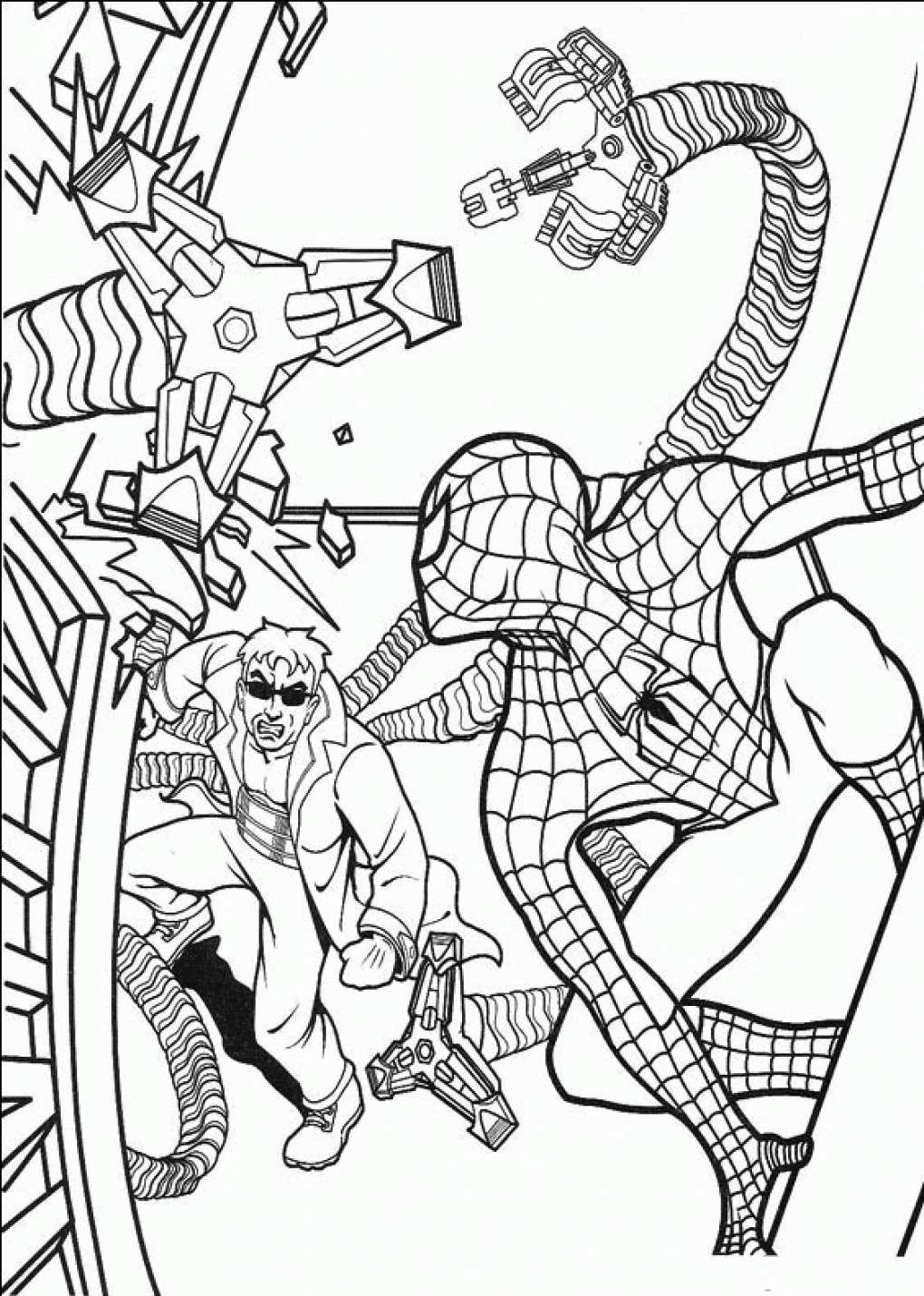 Spider man into the spider verse coloring sheet