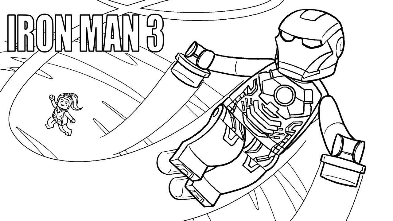 Lego superhero coloring pages